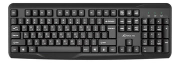 Kit Teclado Y Mouse Con Cable Usb Xtrike Me Mk-207 Combo Para Notebook Computadora Pc - Negro