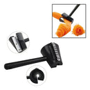 Cortador Espiral Frutas Zanahorias Rábanos Papas Negro