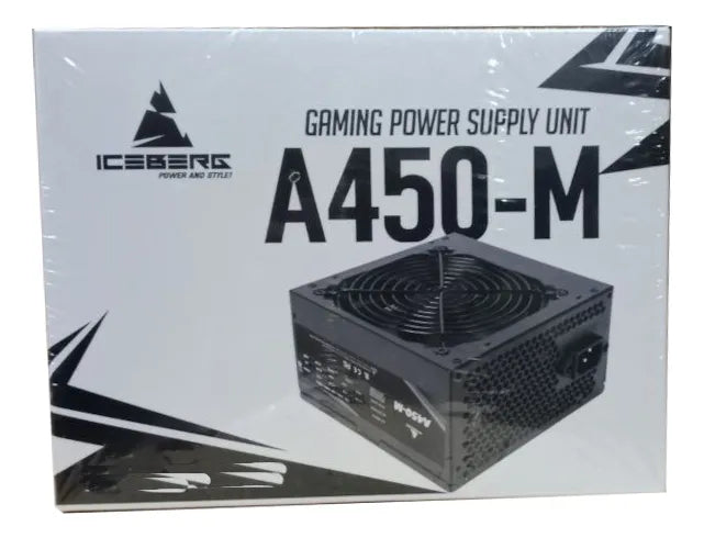 Fuente Poder Iceberg A450m 400w Reales Atx Caja Retail