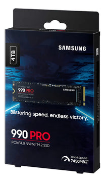 Disco Solido Ssd Samsung 990 Pro 4tb Pcie 4.0 7450 Mbs Nvme Color Negro