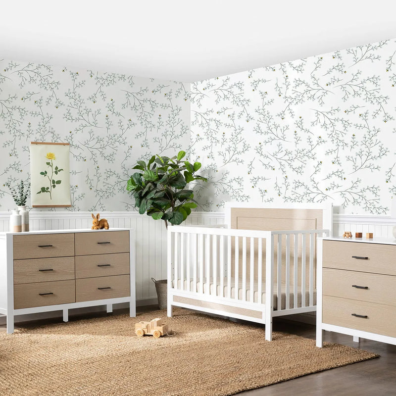 Carter's By Davinci Radley - Cuna Convertible 4 En 1 En Col. Color Blanco Y Madera Costera