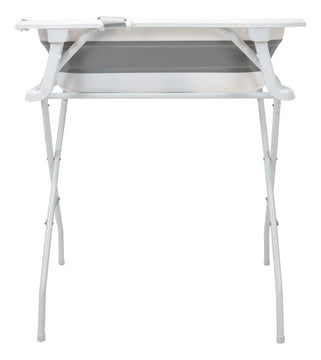 Bañera Plegable Con Soporte Y Cojín Stand Happy Baby Color Gris