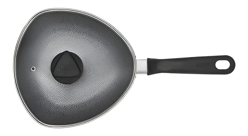 Wok Imusa 30cm Tapa Vidrio Talent Color Gris