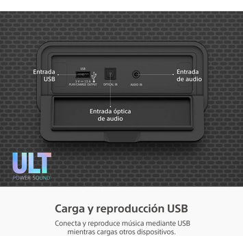 Parlante Bluetooth portátil Sony Ult Tower 9 color Negro