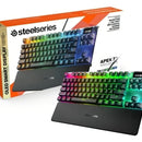 Teclado SteelSeries Apex QWERTY QX2 Red inglés US color negro con luz RGB