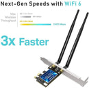 Tarjeta Wifi Bluetooth 5.0 Ax 3000 Mbps Ax200 Dual Band Pc