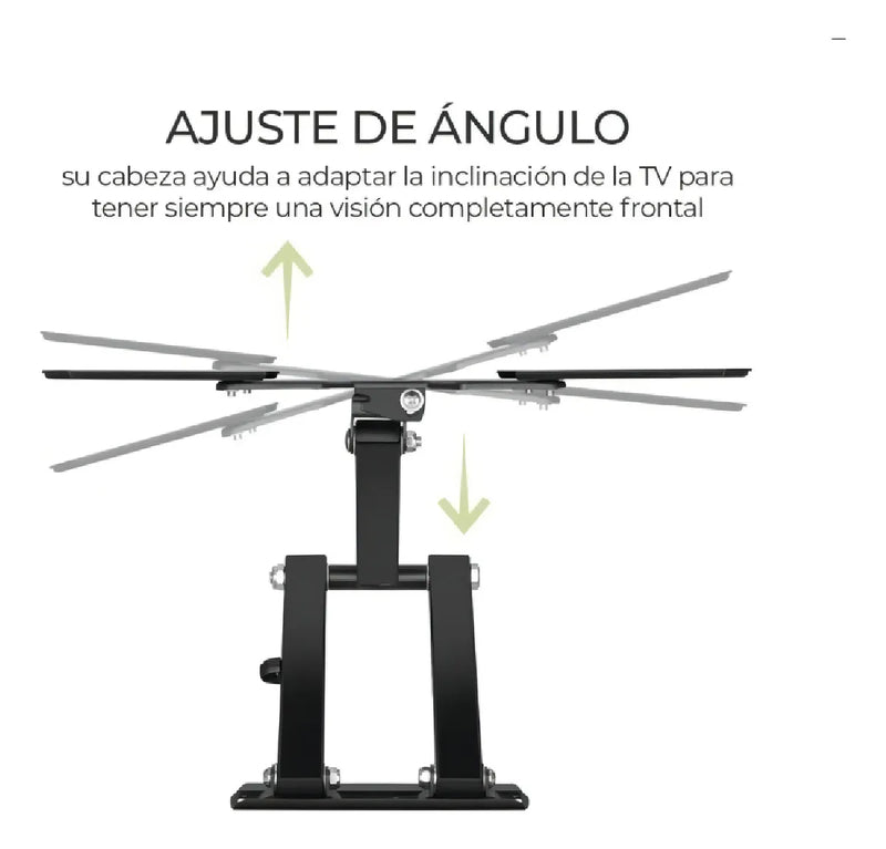 Fopnew® X-400 Soporte De Pantalla Pared Tv 15 A 55 Pulgadas 30kg Universal Inclinable Y Ajustable Color Negro