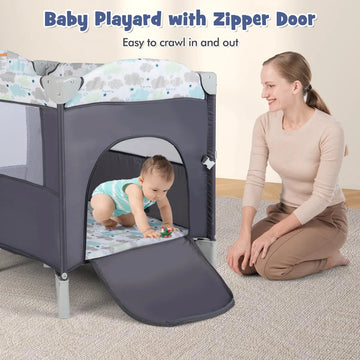 Moisés Cama 5 En 1 Con Cambiador Y Juego Para Bebés