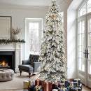 Dwvo Arbol De Navidad Artificial De Abeto Delgado Preilumina