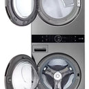 Torre De Lavado LG 25kg/22kg Aidd Turbowash360 Steamtm Plata Plateado