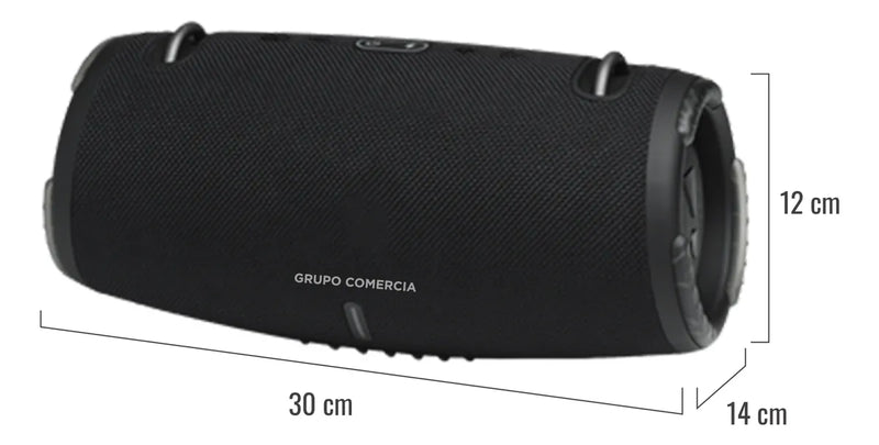Parlante Xtreme Bluetooth Recargable Usb Mp3 Tws Potente Negro
