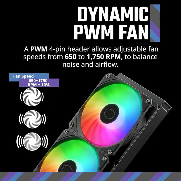 Refrigerador Liquido Master 240 Core Ii Aio Con Argb, 400mm