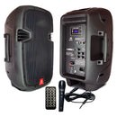 Parlante Inalámbrico 400w American Sound Aspa108x+mic Negro