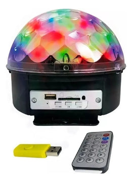Decoración Navideña Esfera Con Luces Y Memoria Usb Proyector Navideña