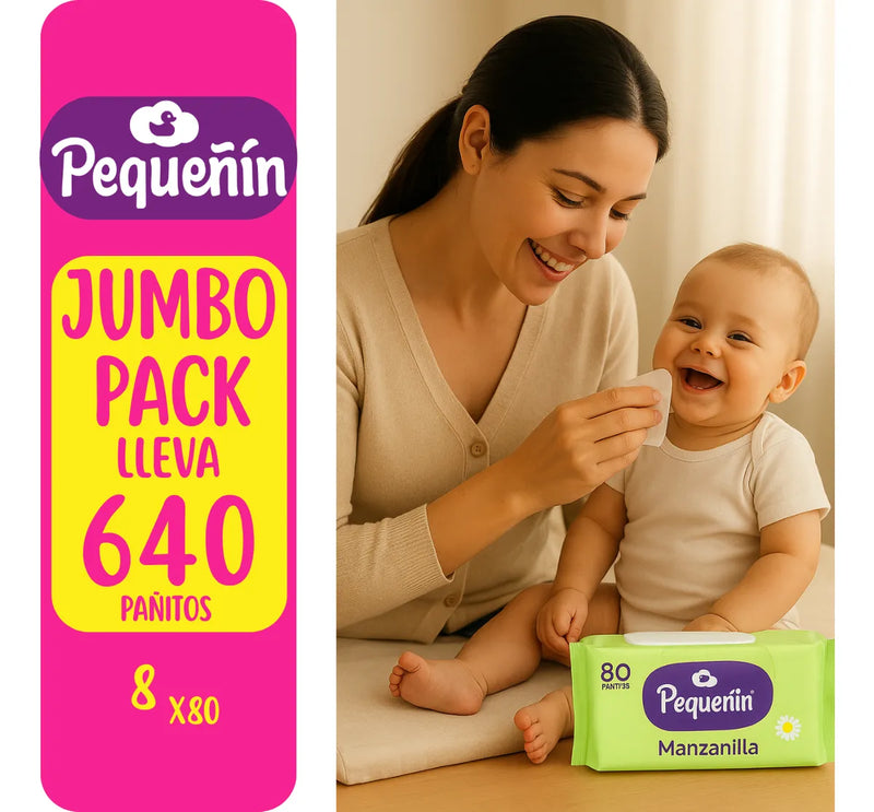 Pañitos Humedos Pequeñin 640und Tollitas Humedas Bebe Pañito