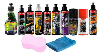 Kit Limpieza Vehiculos 12 Productos
