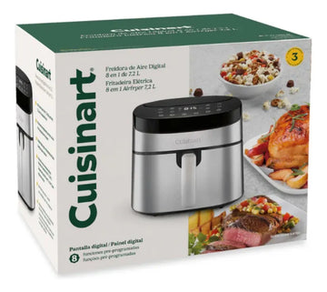 Freidor De Aire Digital 8 En 1 De 7.2l Cuisinart Air700brfp Color Gris