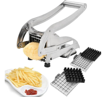 Cortador De Papas Fritas - Picador De Papas Gris Oscuro