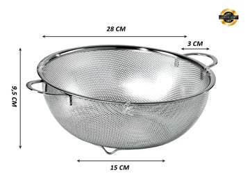 Colador Escurridor Para Alimentos Fritos Metal Galvanizado Disponible
