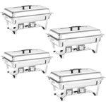 Set 4 Samovares Industrial Acero Inox De 8 Lts 2 Quemadores