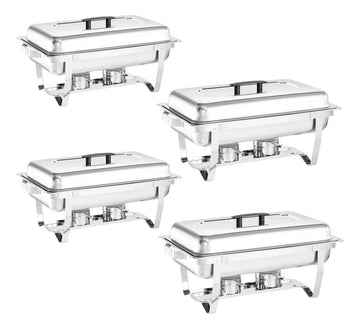 Set 4 Samovares Industrial Acero Inox De 8 Lts 2 Quemadores