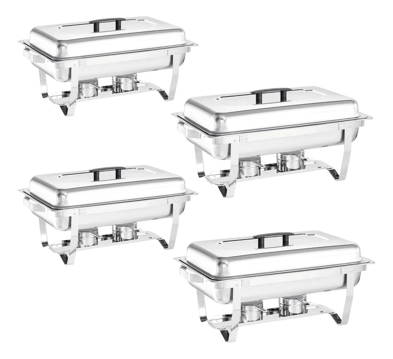 Set 4 Samovares Industrial Acero Inox De 8 Lts 2 Quemadores