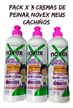 3 Crema Peinar Novex Cachiños