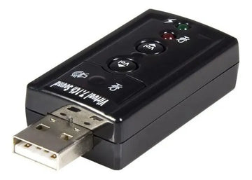 Tarjeta De Sonido Usb 7.1 Con Control De Volumen