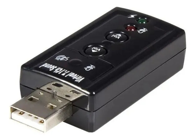Tarjeta De Sonido Usb 7.1 Con Control De Volumen