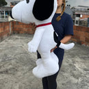 Perro Snoopy Peluche Gigante 80cm Blanco Y Negro