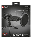 Microfono Trust Gxt 232 Mantis Streaming Usb Color Negro
