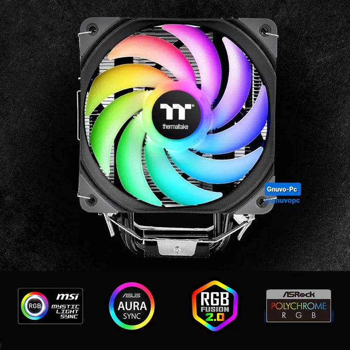 Disipador Aire Pc Fan Cooler Cpu Lga 1700 Am5 1200 Am4 Argb