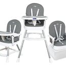 Silla Comedor Bebe 3 En 1 Lyra Happy Baby Color Gris Gris