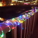 Luz Led Solar Navideña, Manguera X 12 Metros Y 100 Leds Multicolor