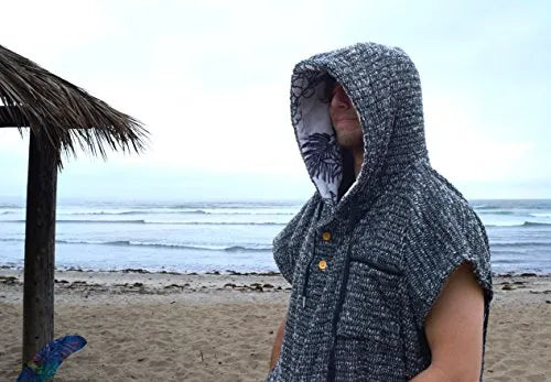 Poncho Cambiante De Surf Y Toalla Con Capucha