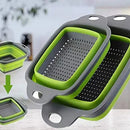 Colador De Cocina Plegable Brandobay De Fácil Almacenamiento Verde