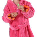 Michley Bata De Bano Con Capucha Para Ninas, Ninos, Toalla D