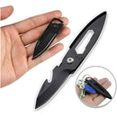 Navaja Supervivencia Cuchillo Táctica Camping Llavero Negro