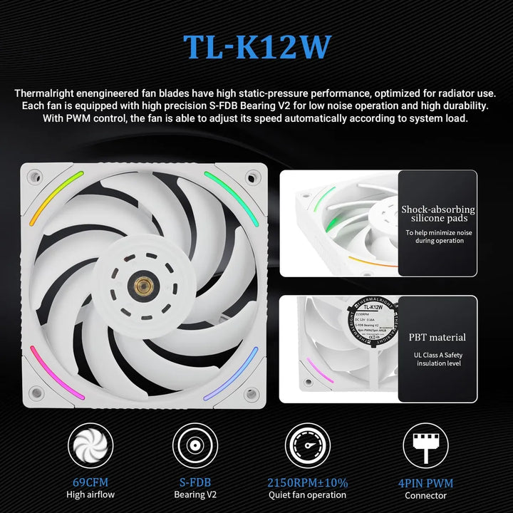 Refrigeración Líquida Thermalright Mjolnir Visión 360 Led Blanco