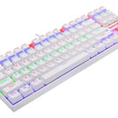 Teclado Gamer Redragon Kumara K552 Rainbow Blanco Red Esp Español Latinoamérica