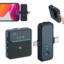 Microfono Sx31 De Solapa Inalambrico Para Celular Tipo C I Negro