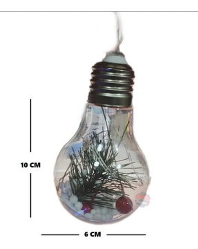 Bola Navidad Led Transparente Adorno Decoración Navideña