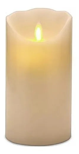 Vela Función Pilas Decoración Navidad Luz Led 12x7.5 Velas