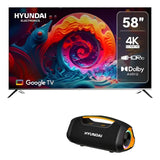 Televisor 58 Pulgadas Google Tv + Parlante Bluetooth Hyundai
