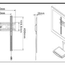 Soporte Fijo Para Tv 32 - 55 Pulgadas D2-f Stock Disponible