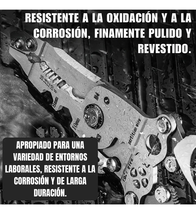 Alicate Multiherramienta Electricista Plegable Multiusos18-1 - Negro