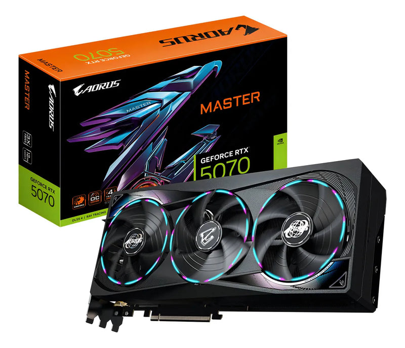Placa De Video Gigabyte Geforce Rtx 5070 Aorus Master 12g