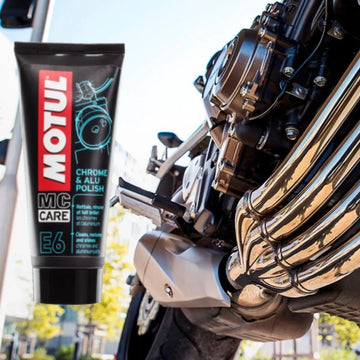 Motul E6 Brillador Partes Cromadas + Shampoo Autobrillante