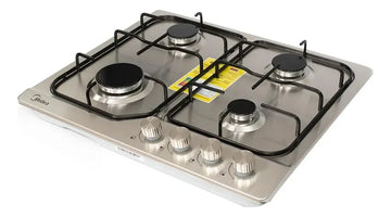 Cubierta Midea Mtga24f2eas Gas Natural 60cm 4 Puestos Gris