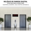 Reloj de pared LED digital grande con temperatura de día, mes y año